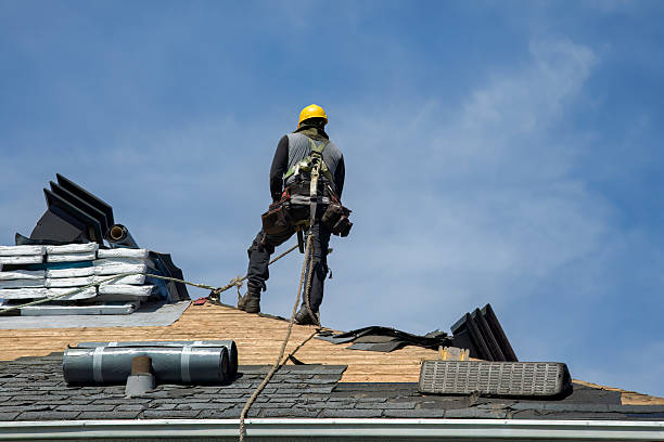 Professional Gutter Installation technician working in Lake Oswego, OR